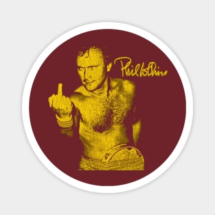Funny Phil Collins Fan Art Yellow Gold Magnet